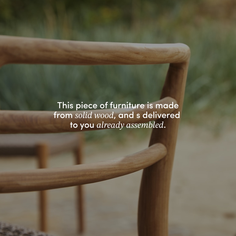 Lily - Solid teak and rope garden chair