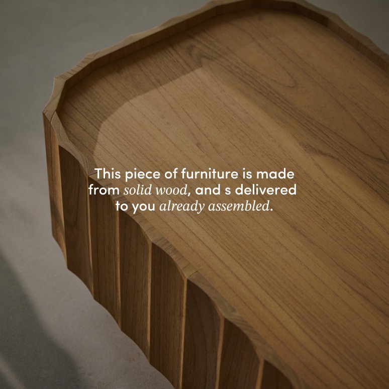 Andréa - Coffee table in solid mindi wood