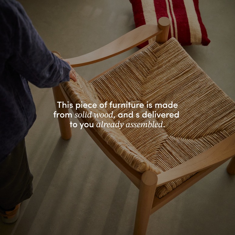 Jane - Mindi wood and rope armchair