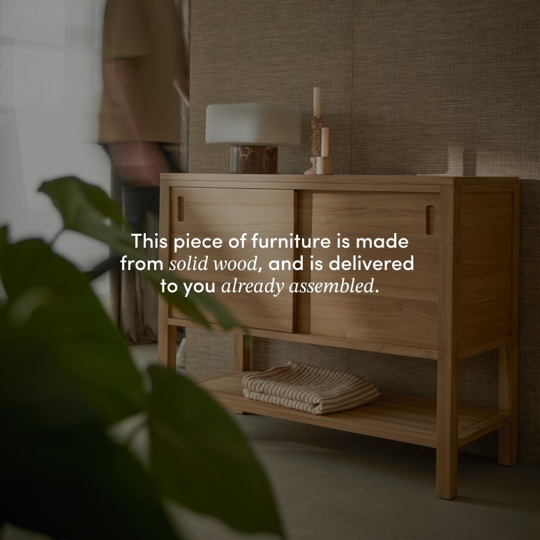 Anton - Solid teak sideboard 100 cm