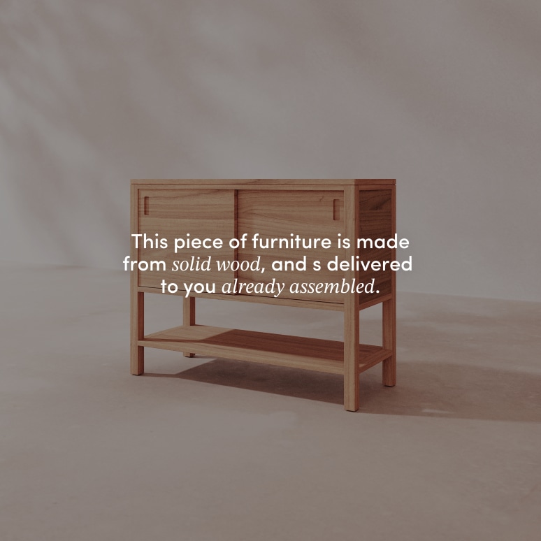 Anton - Solid teak sideboard 100 cm