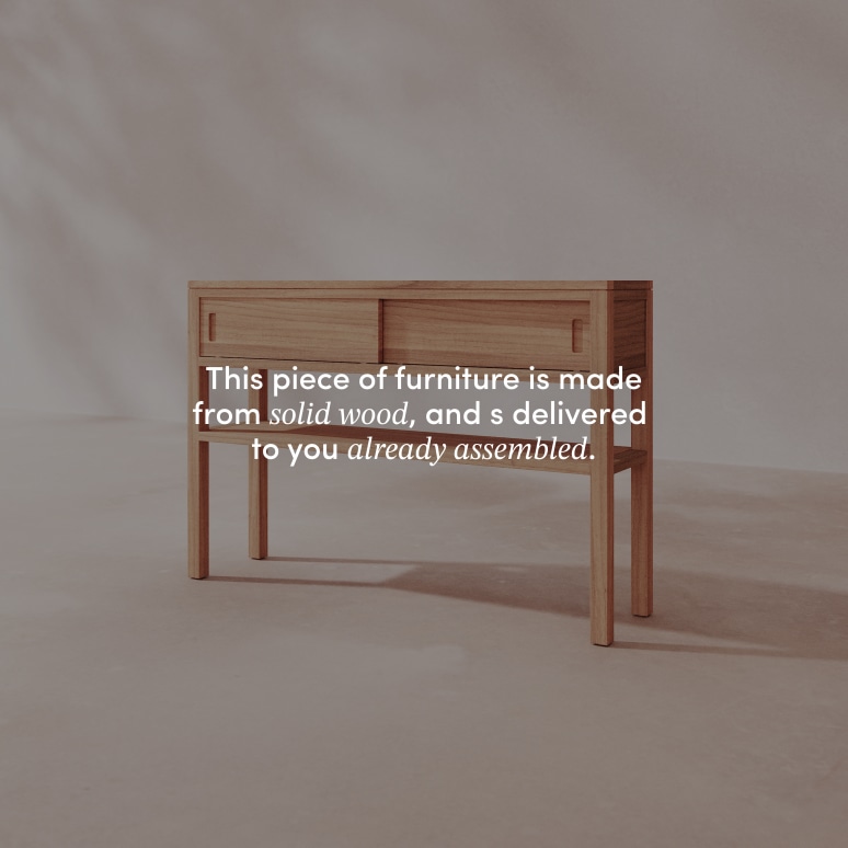 Anton - Solid teak console table