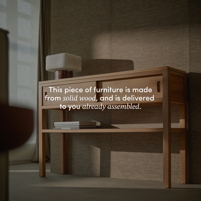 Anton - Solid teak console table