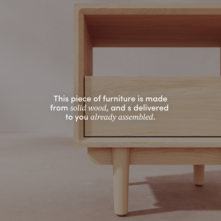 Ellie - Bedside table in solid oak