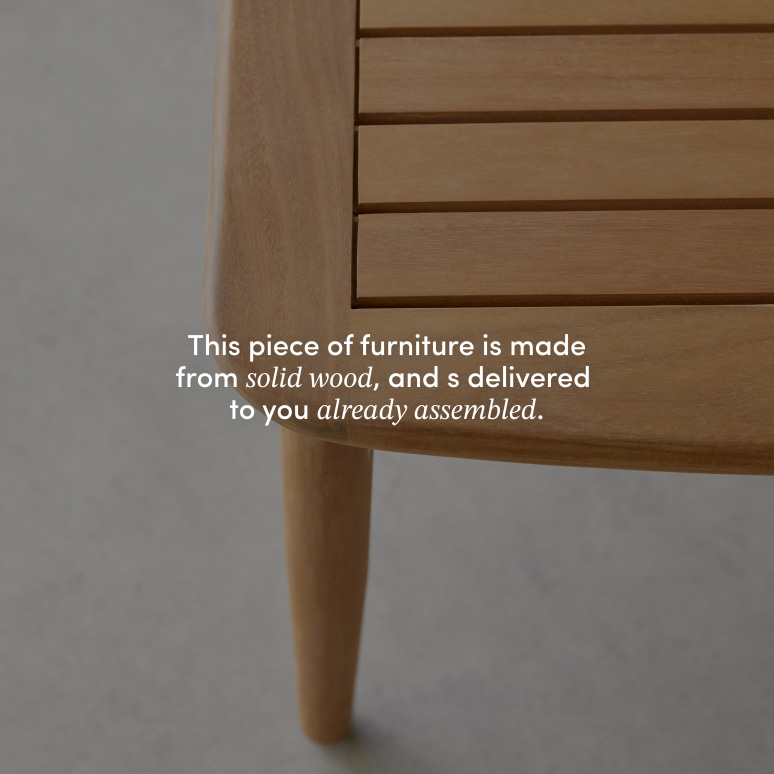 Daniela - Garden coffee table in solid acacia