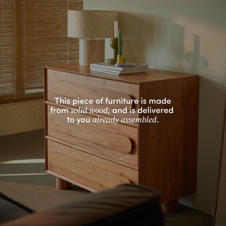 Olga - Chest of Drawers in solid acacia
