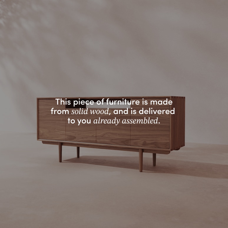 Elllie - Sideboard in solid walnut, 180 cm