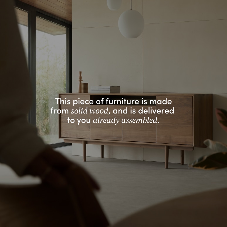Ellie - Sideboard in solid walnut, 180 cm