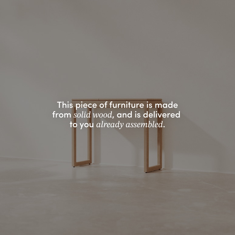 Arto - Solid oak console table