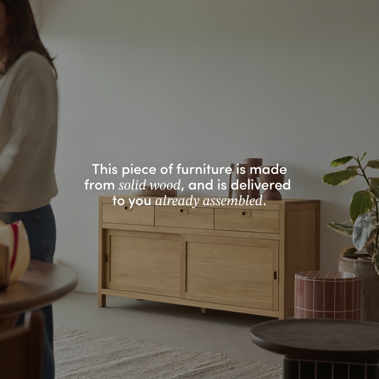 Heidi - Sideboard in solid oak, 160 cm