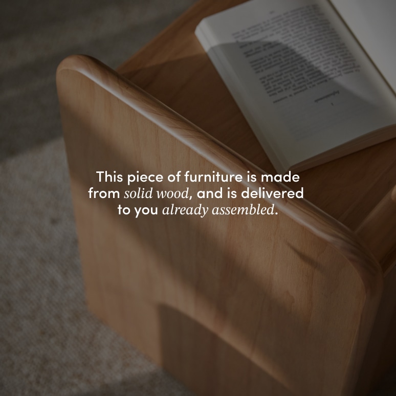 Alfie - Solid pine bedside table