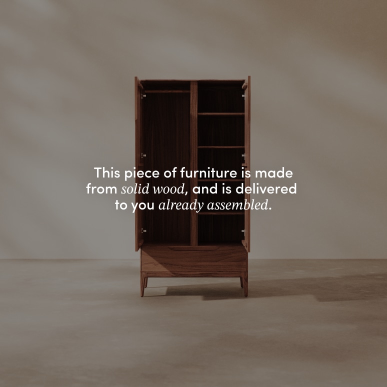 Gabrielle - Solid mango wood wardrobe