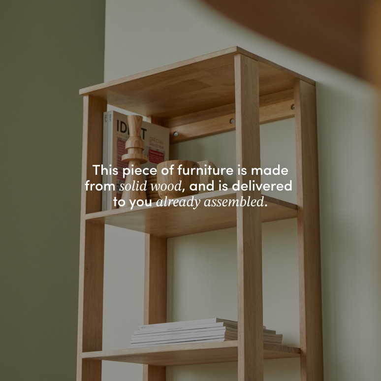 Néo - Shelving in rubberwood