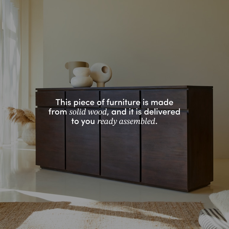 Eva - Solid mahogany sideboard 200 cm