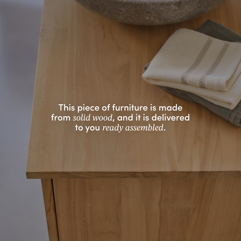 Soho - Solid teak vanity unit 165 cm