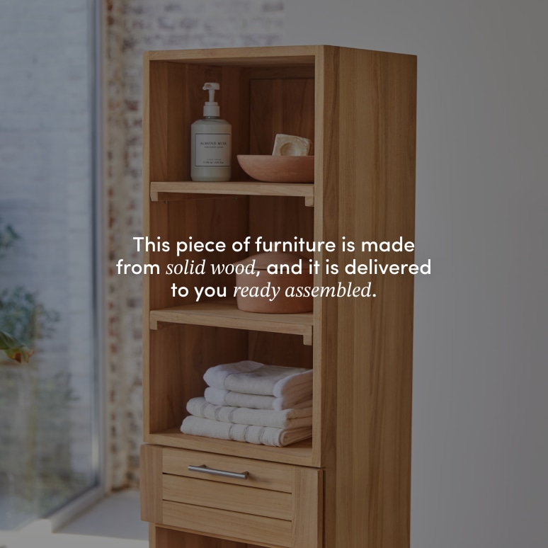 Soho - Solid teak column