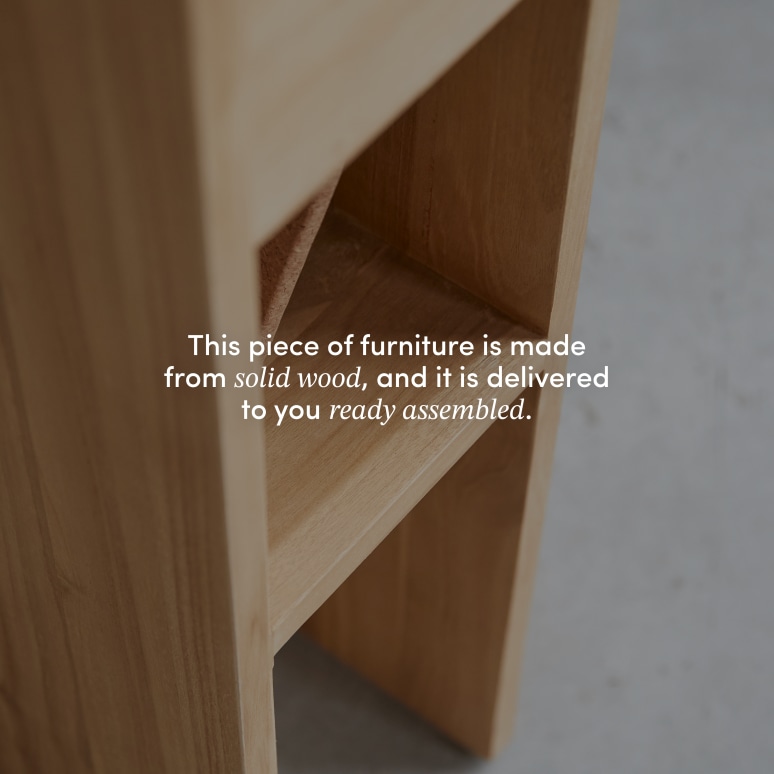 Eden - Bedside table in solid teak