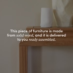 Achille - Console in solid teak, 100 cm