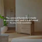 Achille - Chest of drawers in solid teak