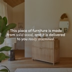 Achille - Sideboard in solid teak, 120 cm