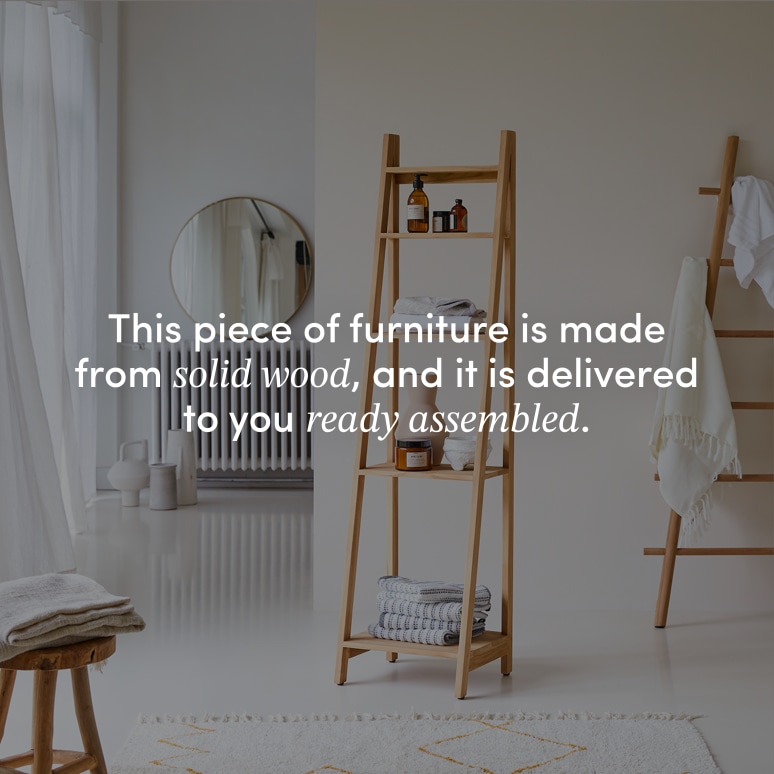 Bahya - Shelf in solid teak