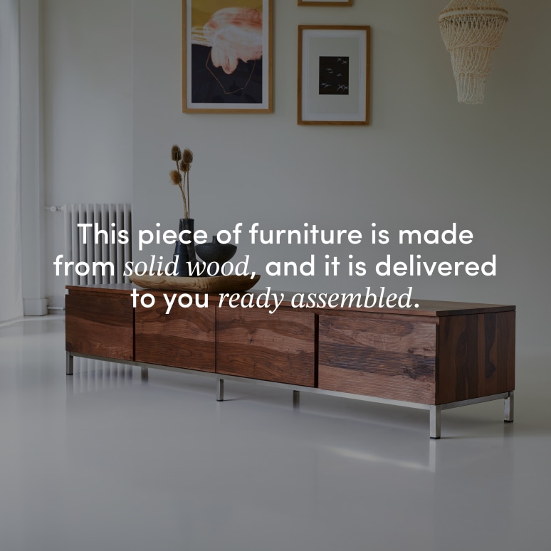 Nova - Solid sheesham TV unit - 205 cm