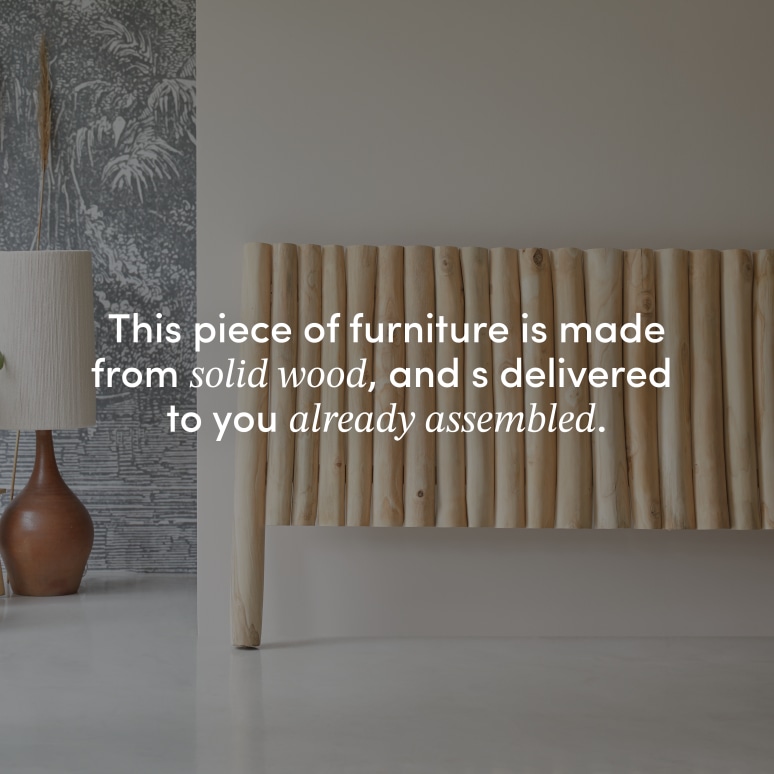 River - Headboard in solid teak, 180 cm