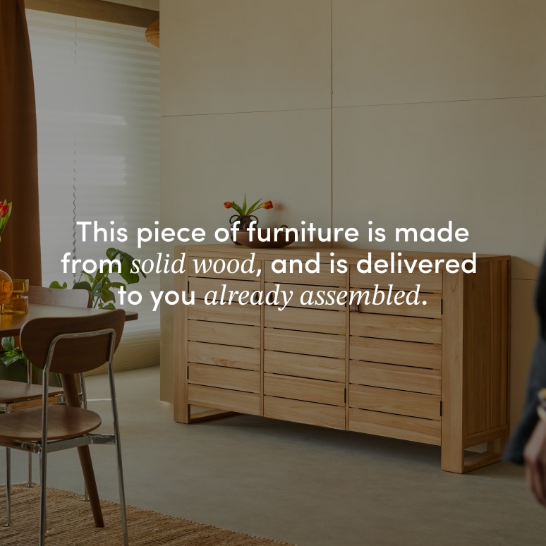 Minimalys - Sideboard in solid teak - 170 cm