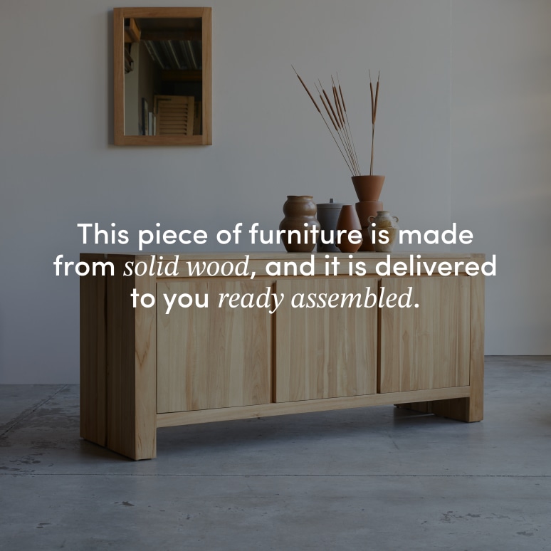 Eden - Solid teak sideboard 160 cm