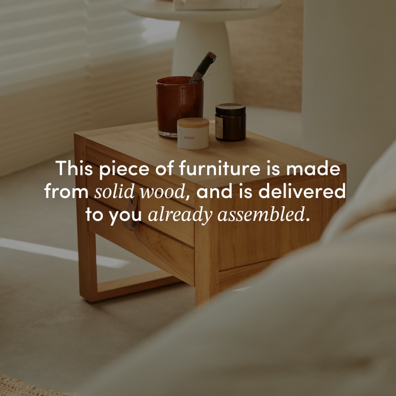 Minimalys - Bedside table in solid teak