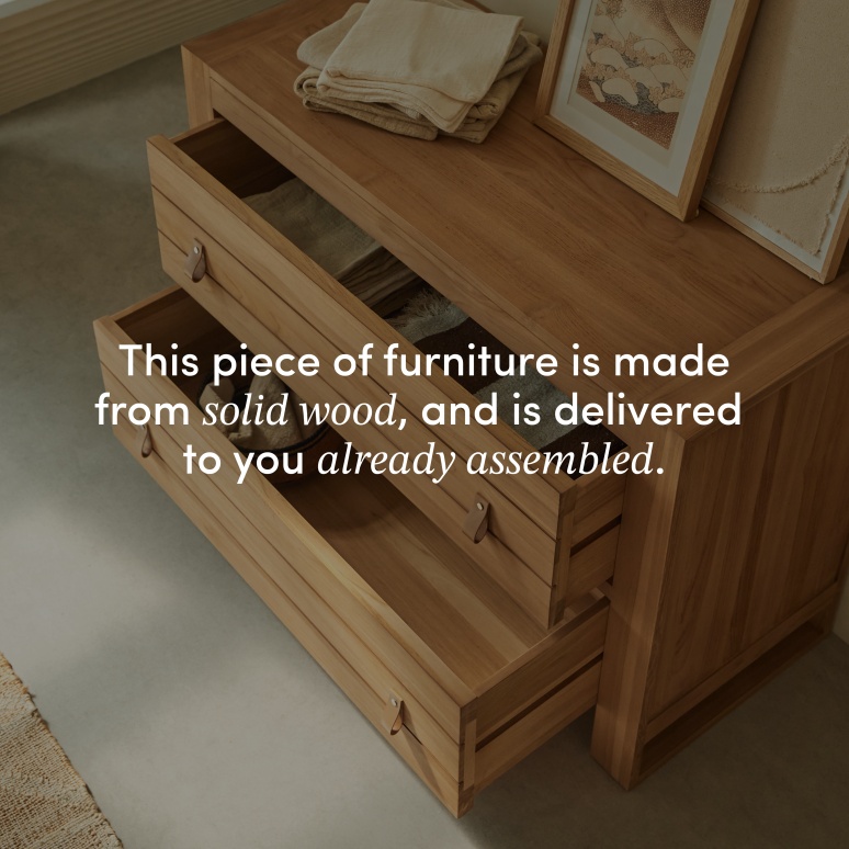 Minimalys - Chest of drawers in solid teak