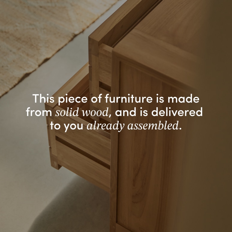 Minimalys - Children's chest of drawers in solid teak