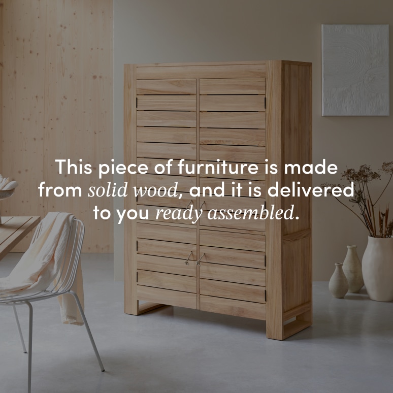 Minimalys - Dresser in solid teak, 110 cm