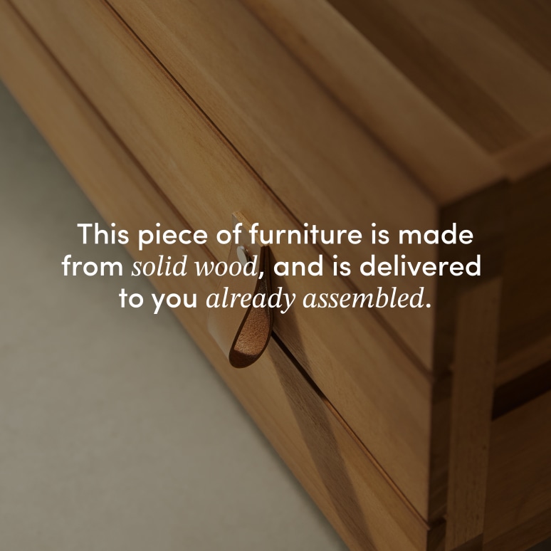Minimalys - Hallway wardrobe in solid teak