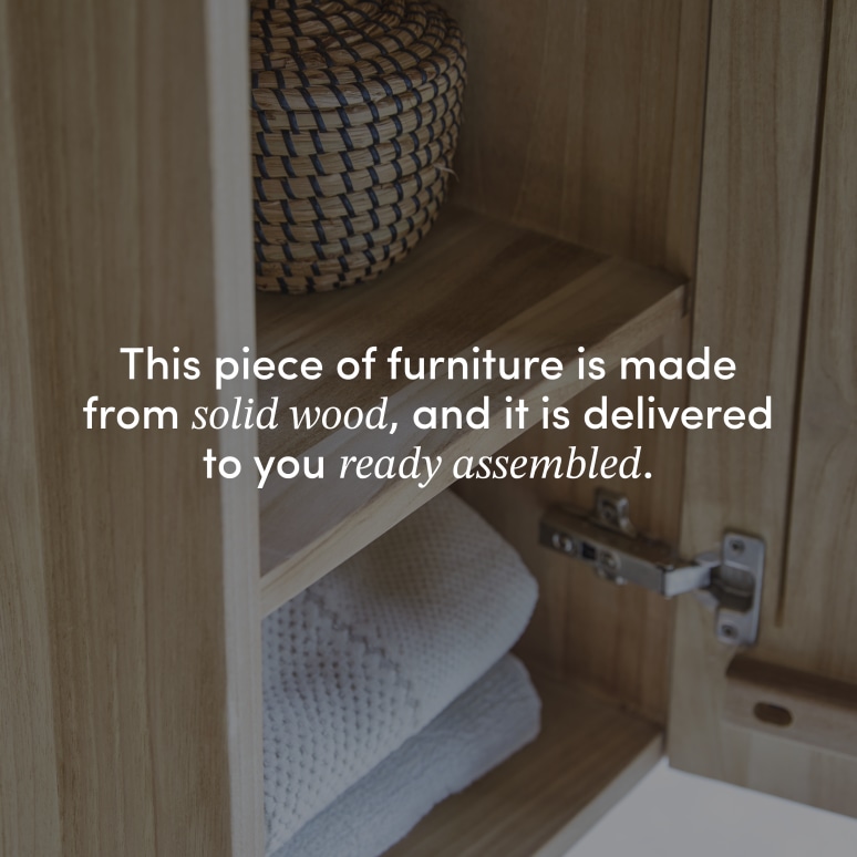 Typo - Column in solid teak