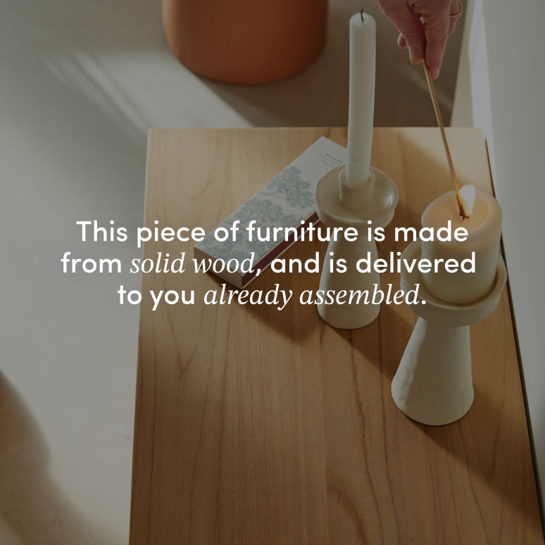 Basil - TV unit in solid teak - 140 cm