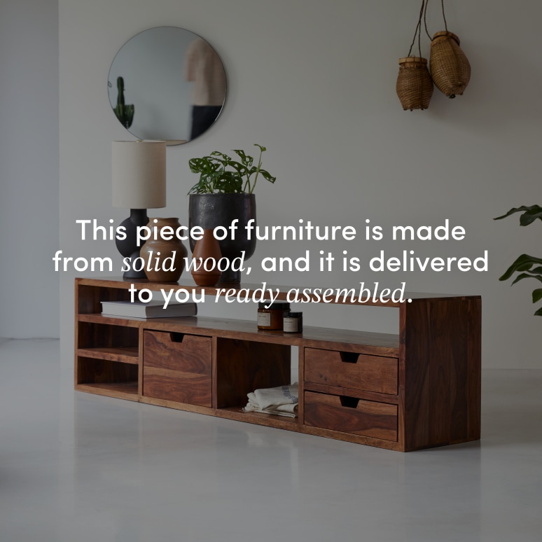 Kwarto - Solid sheesham TV unit 170 cm