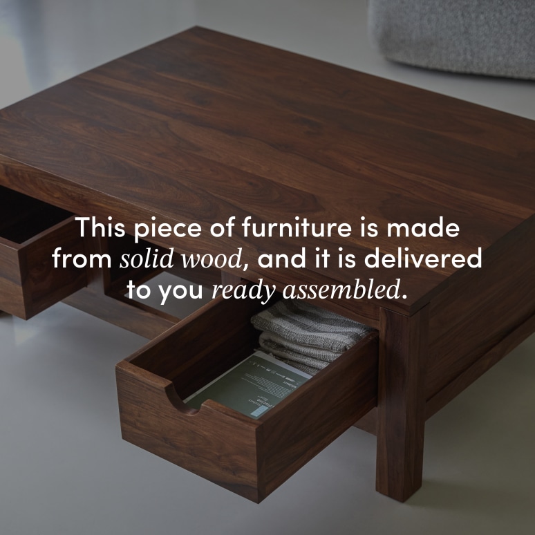 Oliver - Coffee table in solid sheesham