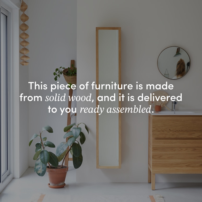 Twig - Solid teak straight column