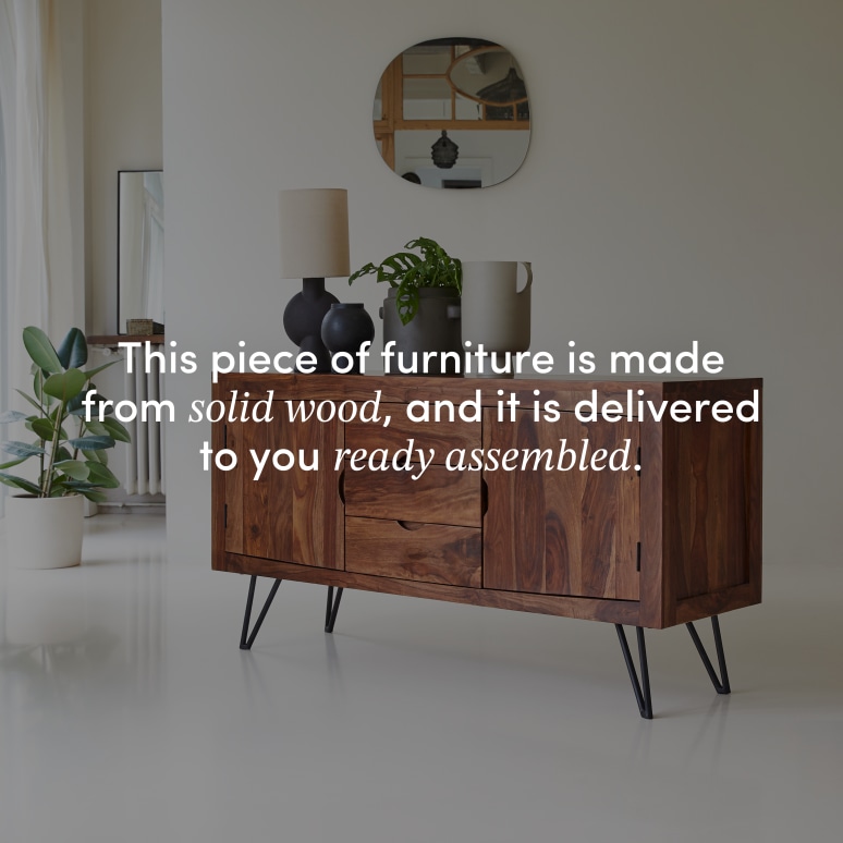 Bonnie - Solid sheesham sideboard 150 cm