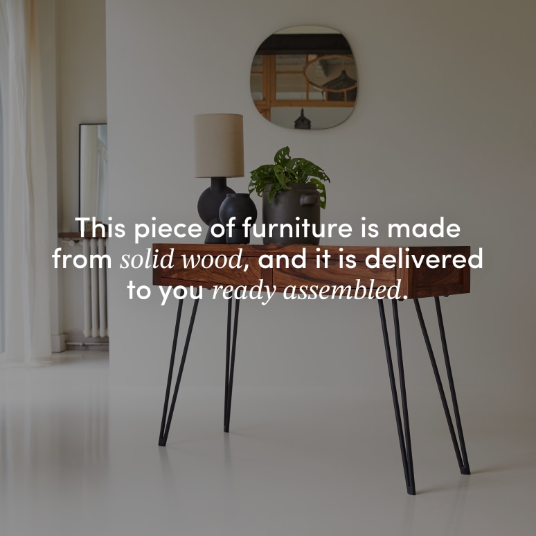 Bonnie - Console in solid sheesham