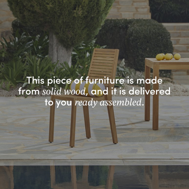 Teo - Garden set in solid teak - 6 seats