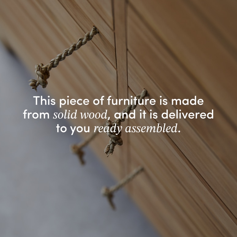 Minimalys - Solid teak wardrobe