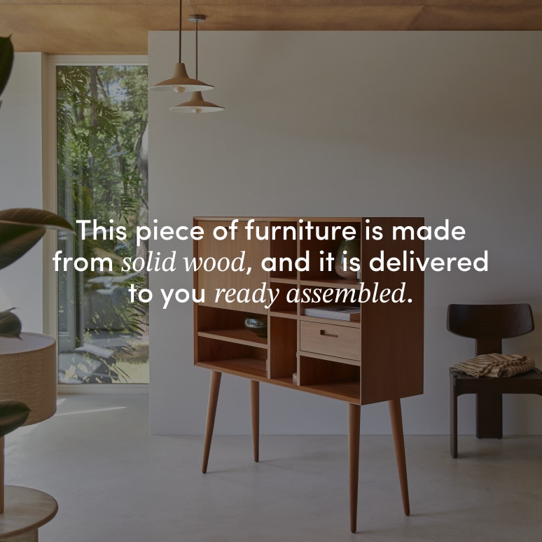 Magda 50's - Solid mahogany sideboard - 130 cm