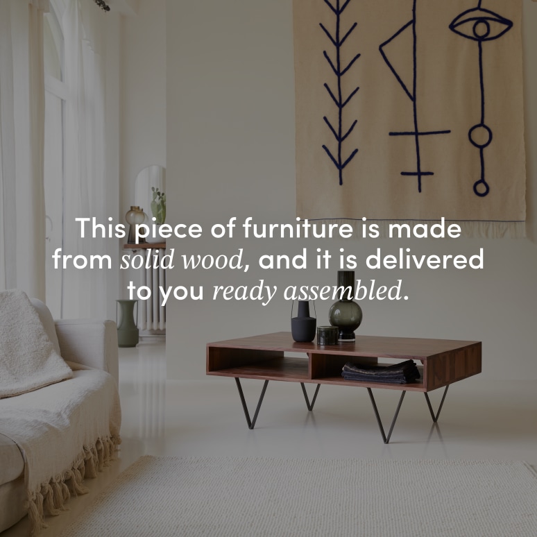 Metric - Coffee table in solid sheesham