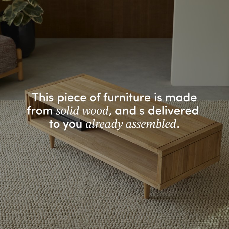 Jonàk - Solid teak coffee table