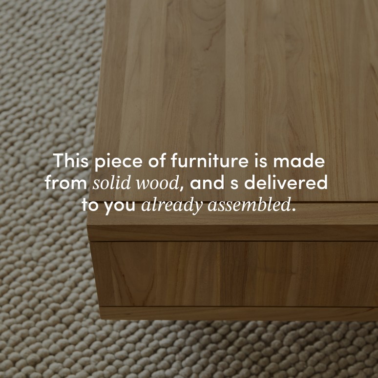 Jonàk - Solid teak coffee table