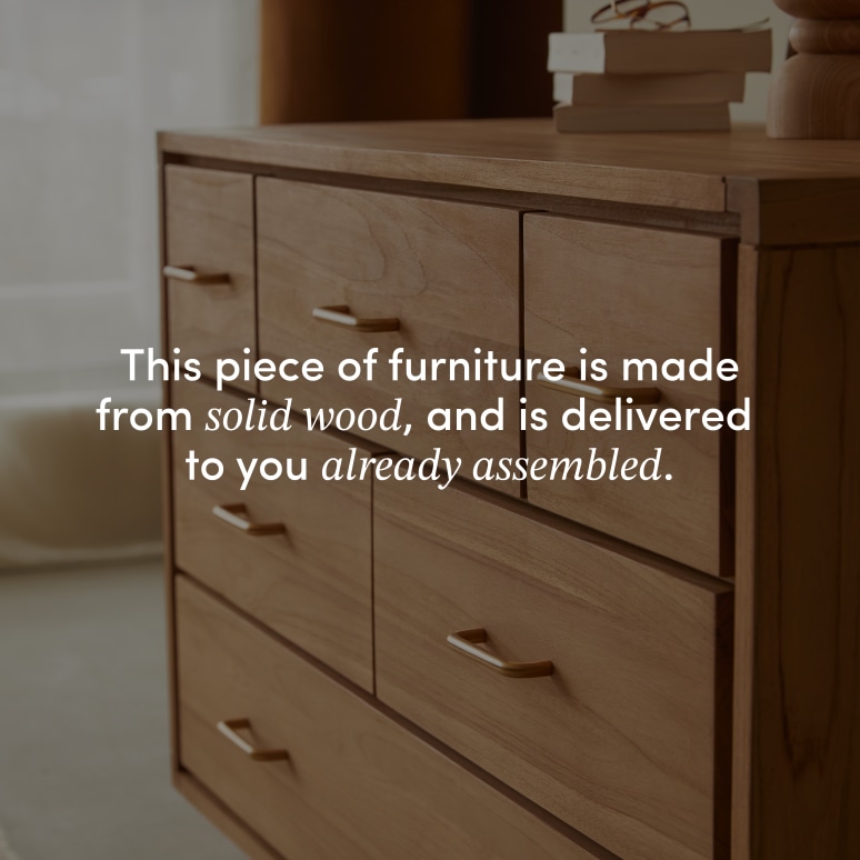 Kort - Children's chest of drawers in solid teak