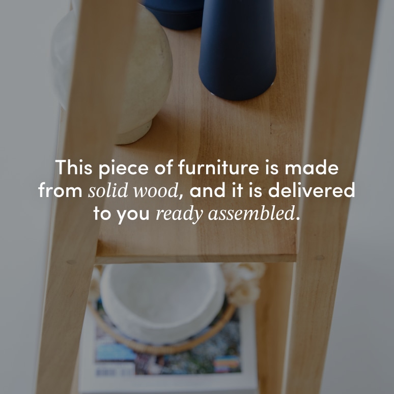 Bahya - Bookcase in solid teak