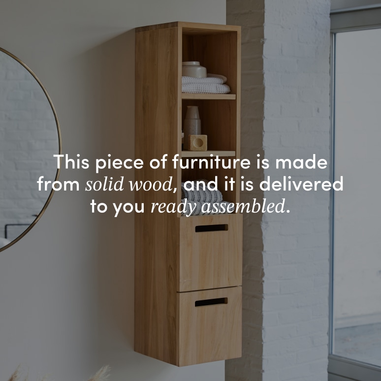 Line - Solid teak column